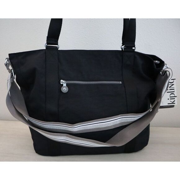 Kipling KIA3H3-3IV Women's Large Black Adara Crossbody Tote Bag - Picture 2 of 12